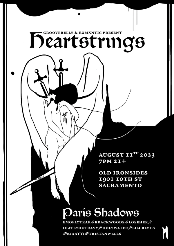Heartstrings feat. Paris Shadows | Gig Poster