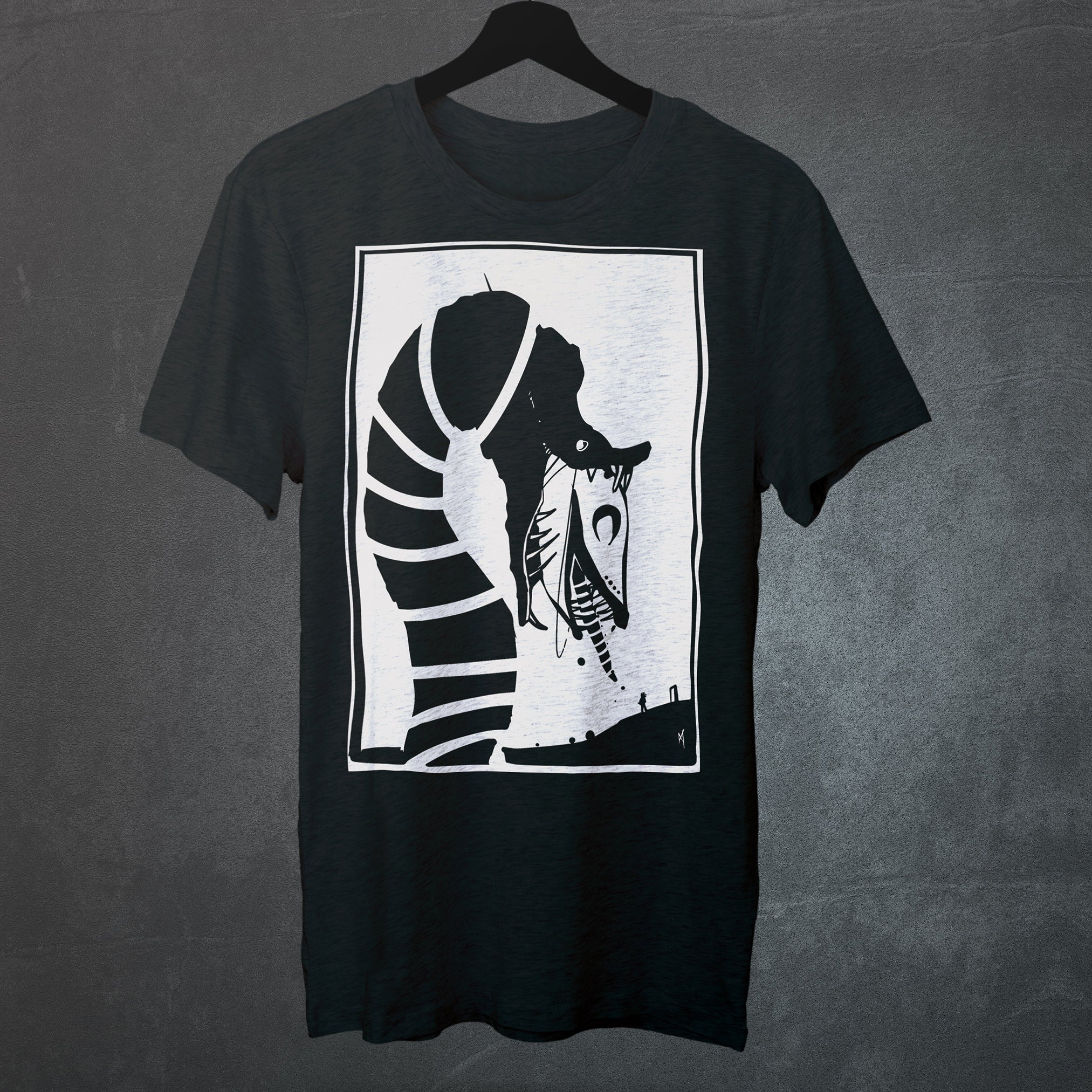 Sandworm | Minimalist Black T-Shirt