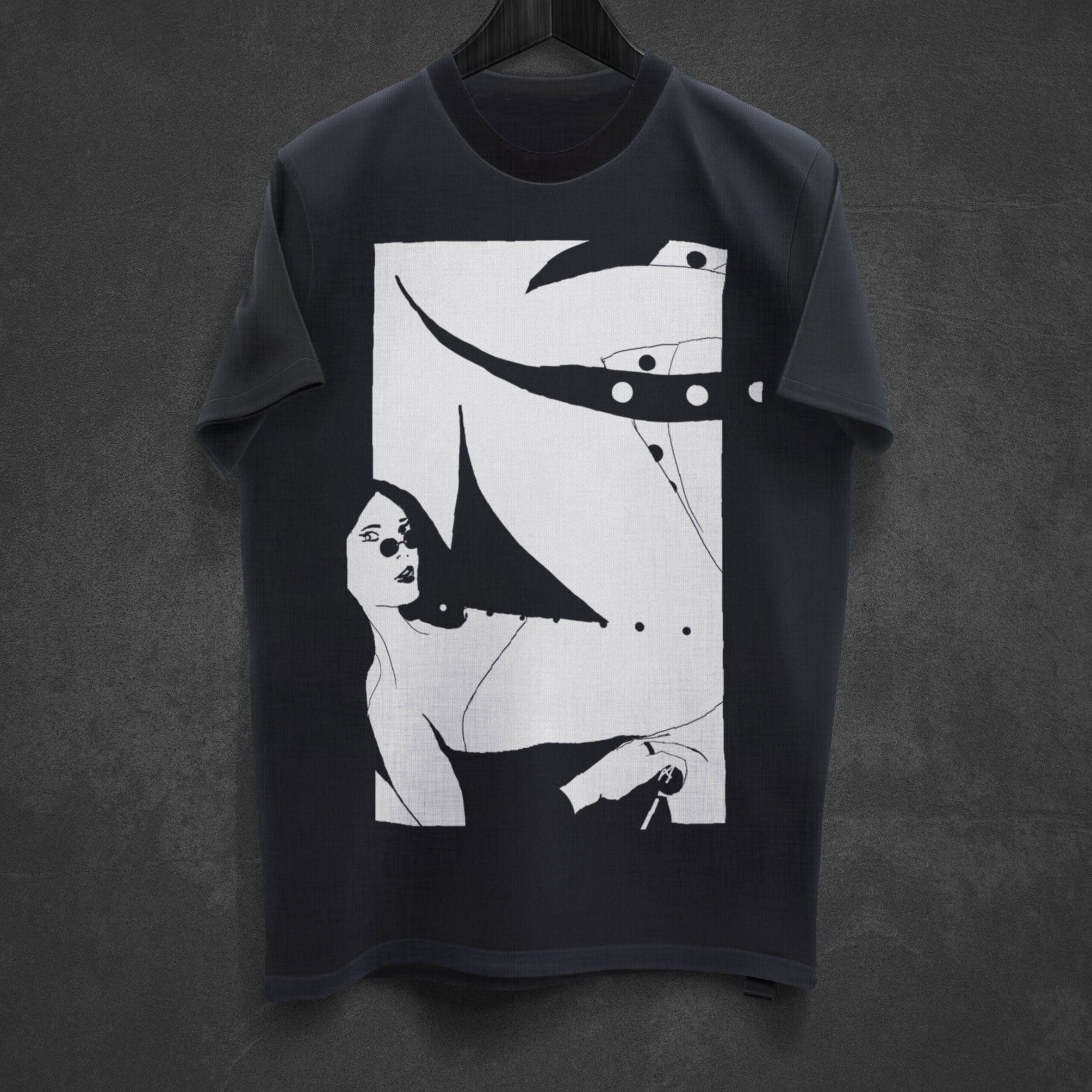 VII. Lamia | Minimalist Black T-Shirt