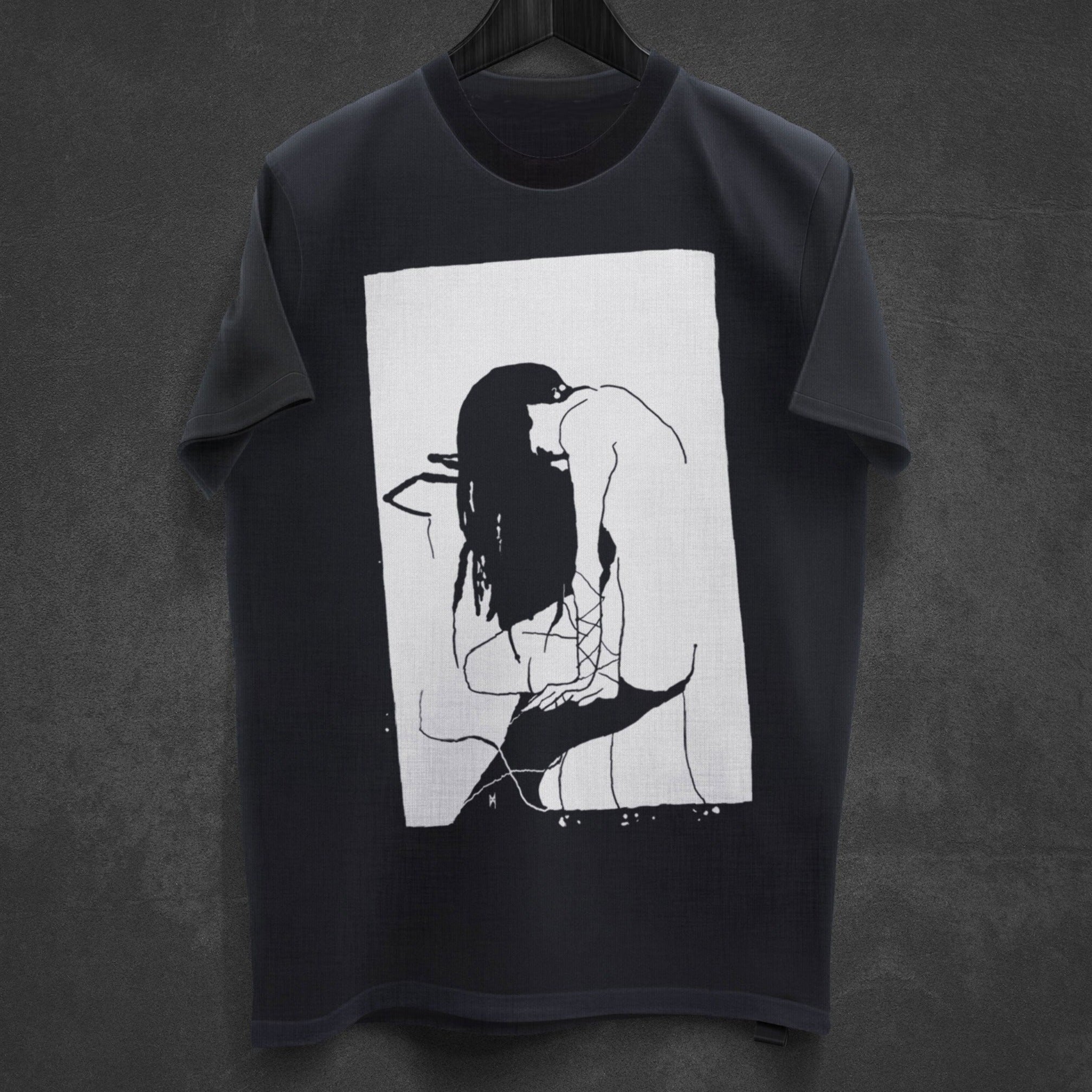 IX. The Willow | Minimalist Black T-Shirt